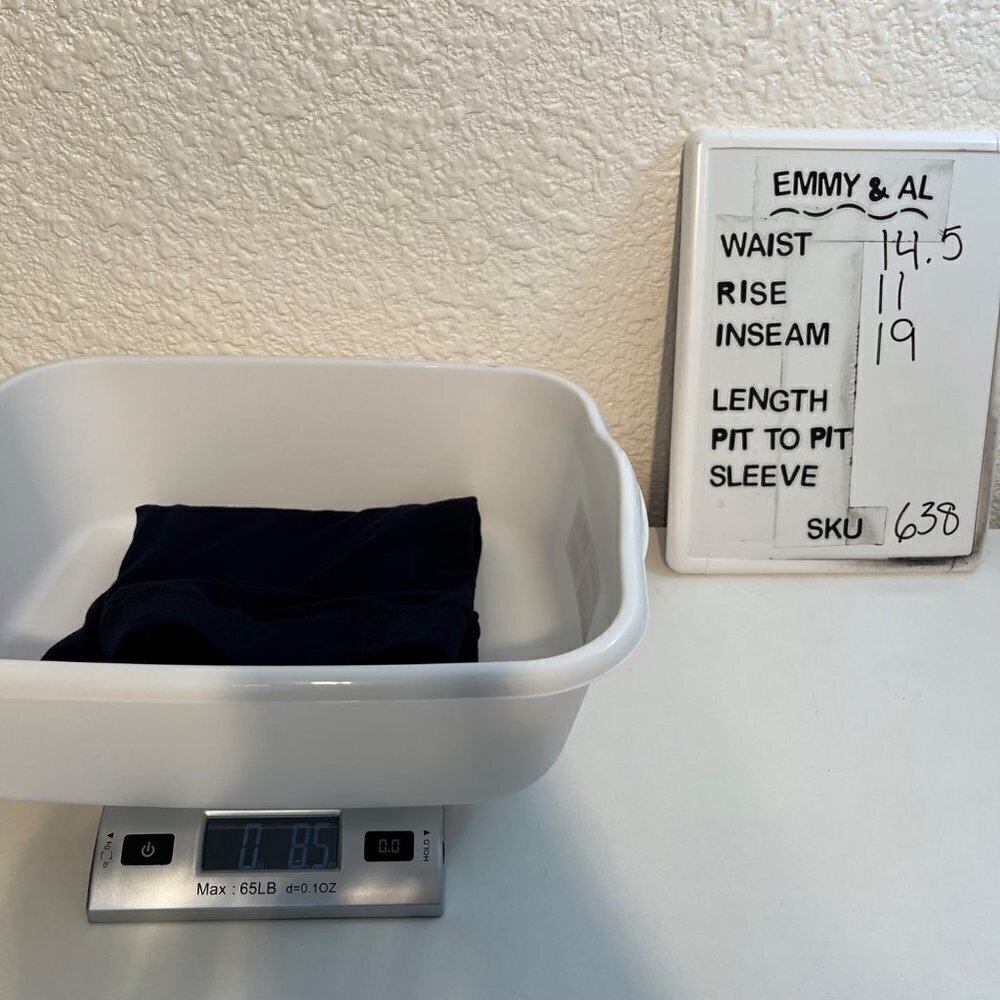 Boden Womens High Rise Crop Jersey Leggings Size 10 Navy Blue Casual Soft Knit - Picture 11 of 11